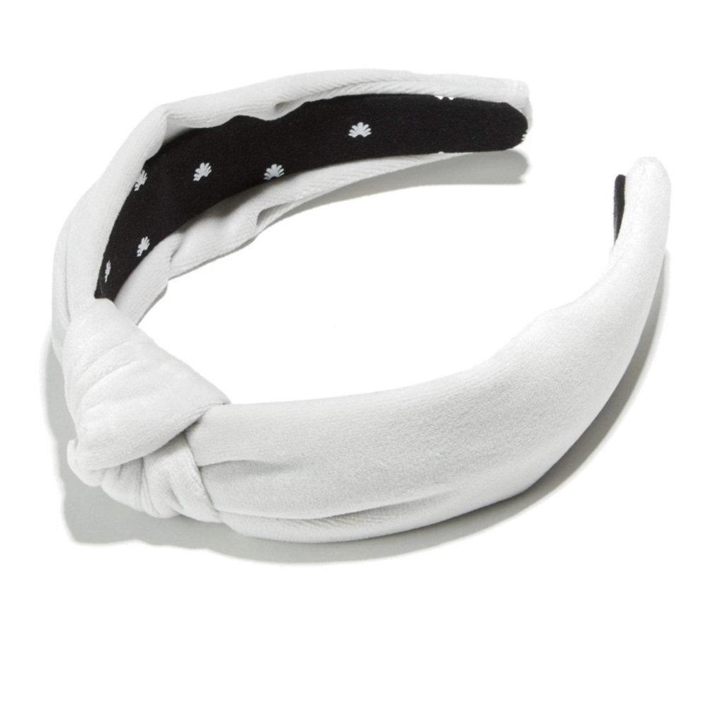 Lele Sadoughi Ivory Velvet Headband